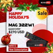 Holidays Season Sale offer $30 off on Boss IPTV